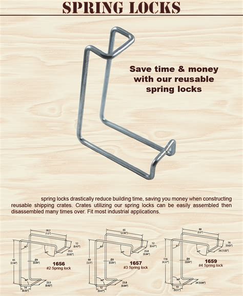 metal box with spring hing clamps for lid|Wood Crate Hardware Crating supply .